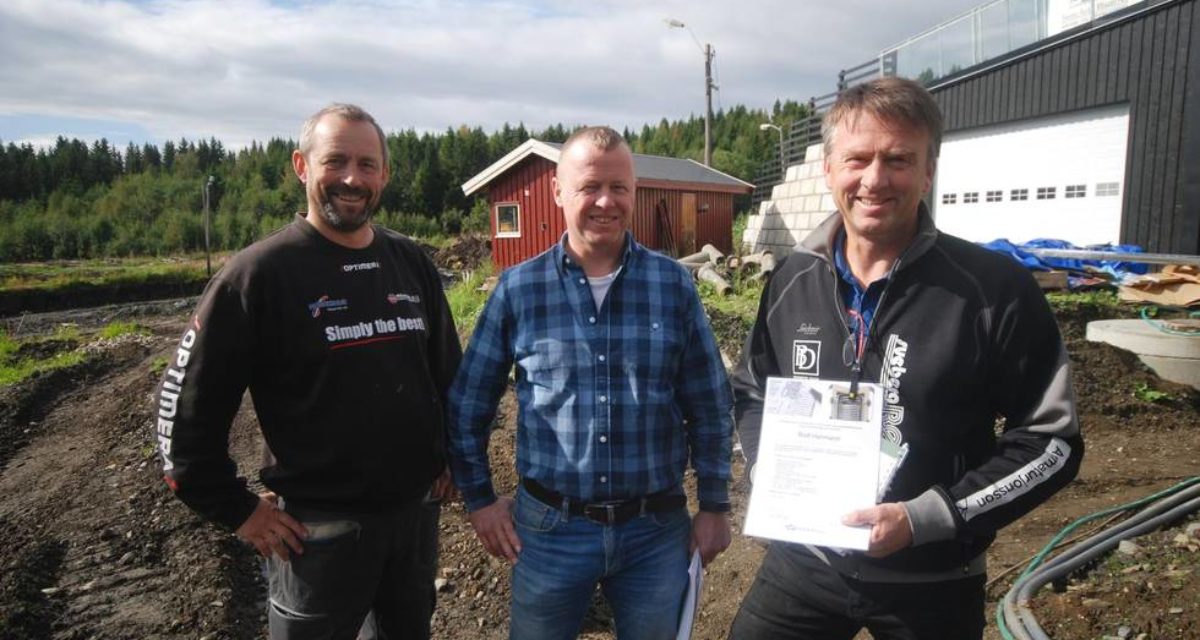 Rolf Hermann fra Sveberg Rør AS vant konkurranse – gir varmeanlegget til Stiklestad IL
