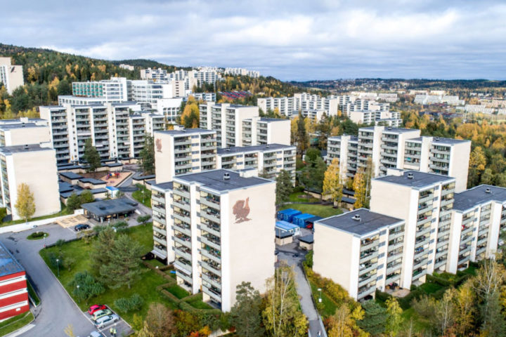 Norges største boligblokker blir grønnere med varmtvannssentraler